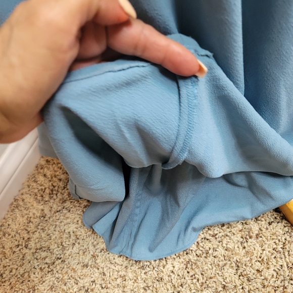 DRESS THE POPULATION SEA BREEZE SKY BLUE JODI EVENING MERMAID GOWN WOMEN… - Picture 16 of 16